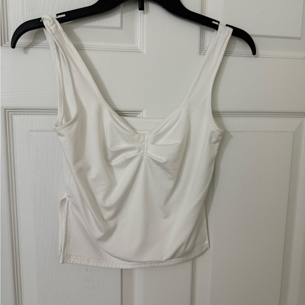 White Sleeveless Top